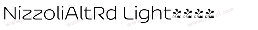 NizzoliAltRd Light字体转换